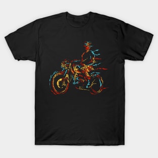 Abstract Motorcycle T-Shirt